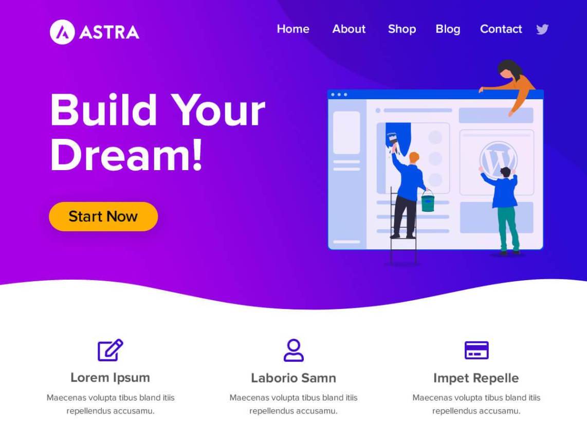astra theme wordpress