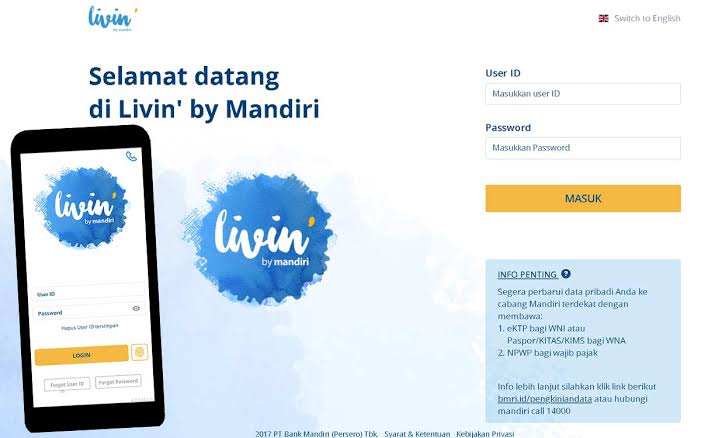 Cara Registrasi dan Aktivasi Livin’ by Mandiri