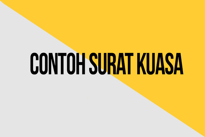 Contoh Surat Kuasa Format Lengkap