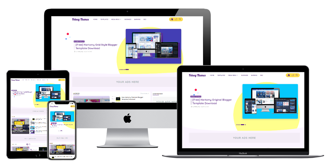 Hartomy v3 Blogger Template