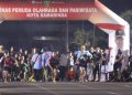Ratusan peserta memeriahkan Ramadhan Run 100 M di Palembang