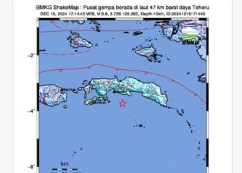 Gempa Maluku Hari Ini, Informasi BMKG Kekuatan dan Lokasi