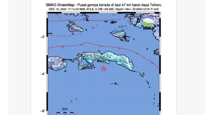 Gempa Maluku Hari Ini, Informasi BMKG Kekuatan dan Lokasi