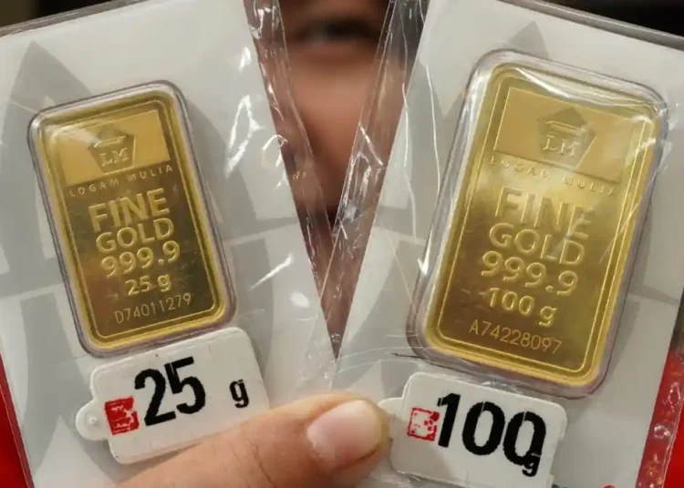 Harga emas hari ini turun, cek Galeri 24