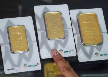 Harga emas Antam turun menjadi Rp 2.943.000 per gram