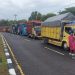 H-6 Lebaran, Antrean Truk Logistik di Pelabuhan Tanjungkalian Mentok Melebihi 1 KM