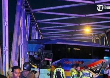 Polisi Selidiki Penyebab Motor Berhenti di Jembatan Jurug Solo, Diduga Picu Kecelakaan Bus Sugeng Rahayu