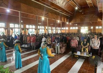 Panitia PHBI Nabire Gelar Salat Id 2026 di Halaman Kantor Gubernur Papua Tengah