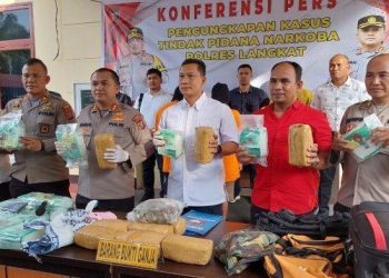 Polda Sumut tangkap dua kurir sabu di Langkat, transaksi 1 kg di parkiran rumah sakit