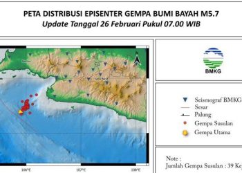 BMKG: Gempa Sukabumi Tengah Malam Tadi Disebut Gempa Dangkal Sesar Cimandiri