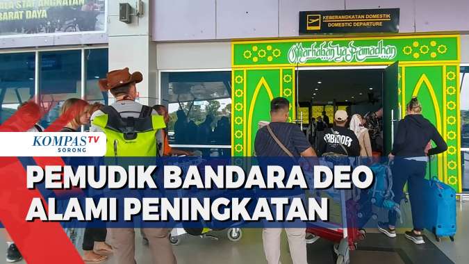 Arus mudik membanjiri, 18 ribu penumpang tinggalkan Sorong melalui Bandara DEO