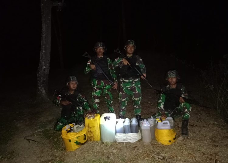 Jefri, Penyelundup Ballpress di Raihat Kembali Berulah, Satgas Yon Armed Gagalkan Aksinya