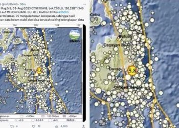 Gempa Bumi 3,3 SR Guncang Sulawesi Hari Ini, Terkuat di Buol Sulteng