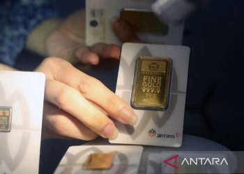 Harga Emas Antam Hari Ini Rp2.997.000 per Gram