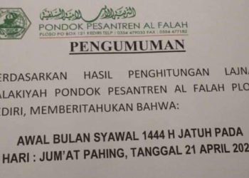 3 Ponpes Gontor, Al Falah Kediri dan Al Falah Trenggalek Rayakan Lebaran Bersama Muhammadiyah