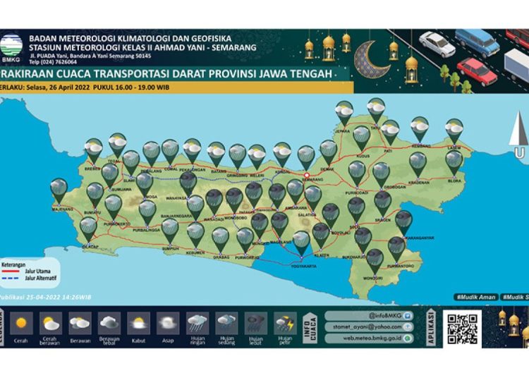 Cuaca Jambi Hujan Merata, Pemudik Waspada di Jalur Sumatera