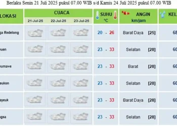Prakiraan Cuaca Bogor Hari Ini: Langit Berawan, Suhu Capai 32°C