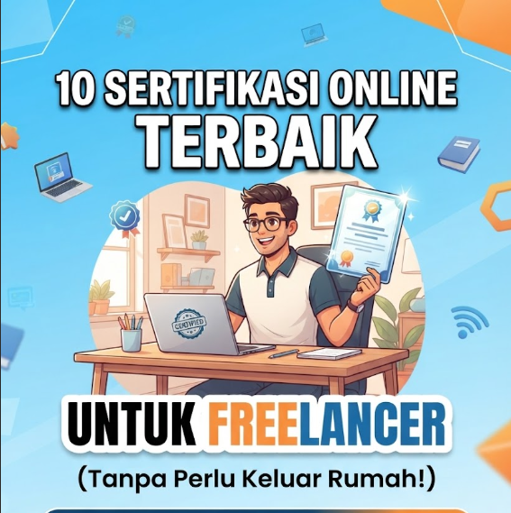 10 Sertifikasi Online Terbaik untuk Freelancer Tanpa Perlu Keluar Rumah