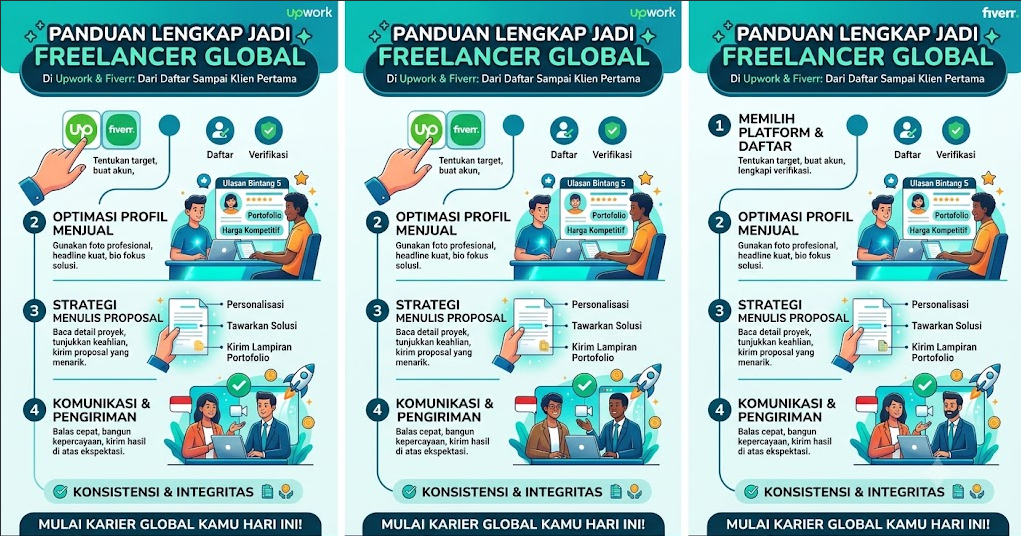 Cara Menjadi Freelancer di Upwork/Fiverr (Panduan dari Daftar sampai Dapat Klien)