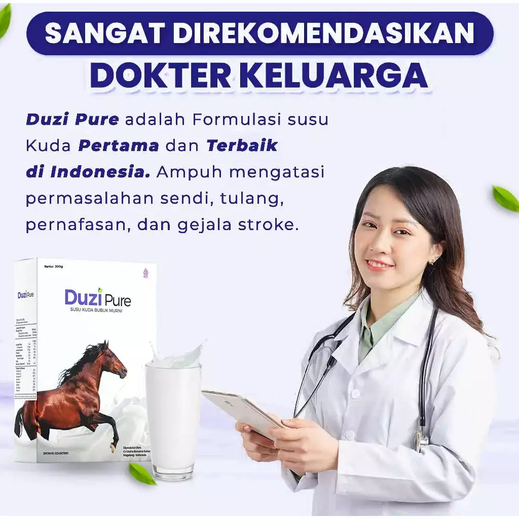 Duzi Pure – Susu Kuda Lombok Bubuk 200 Gram 3 Box