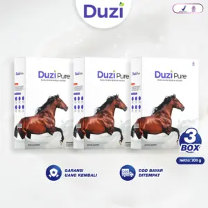 Duzi Pure – Susu Kuda Lombok Bubuk 200 Gram 3 Box