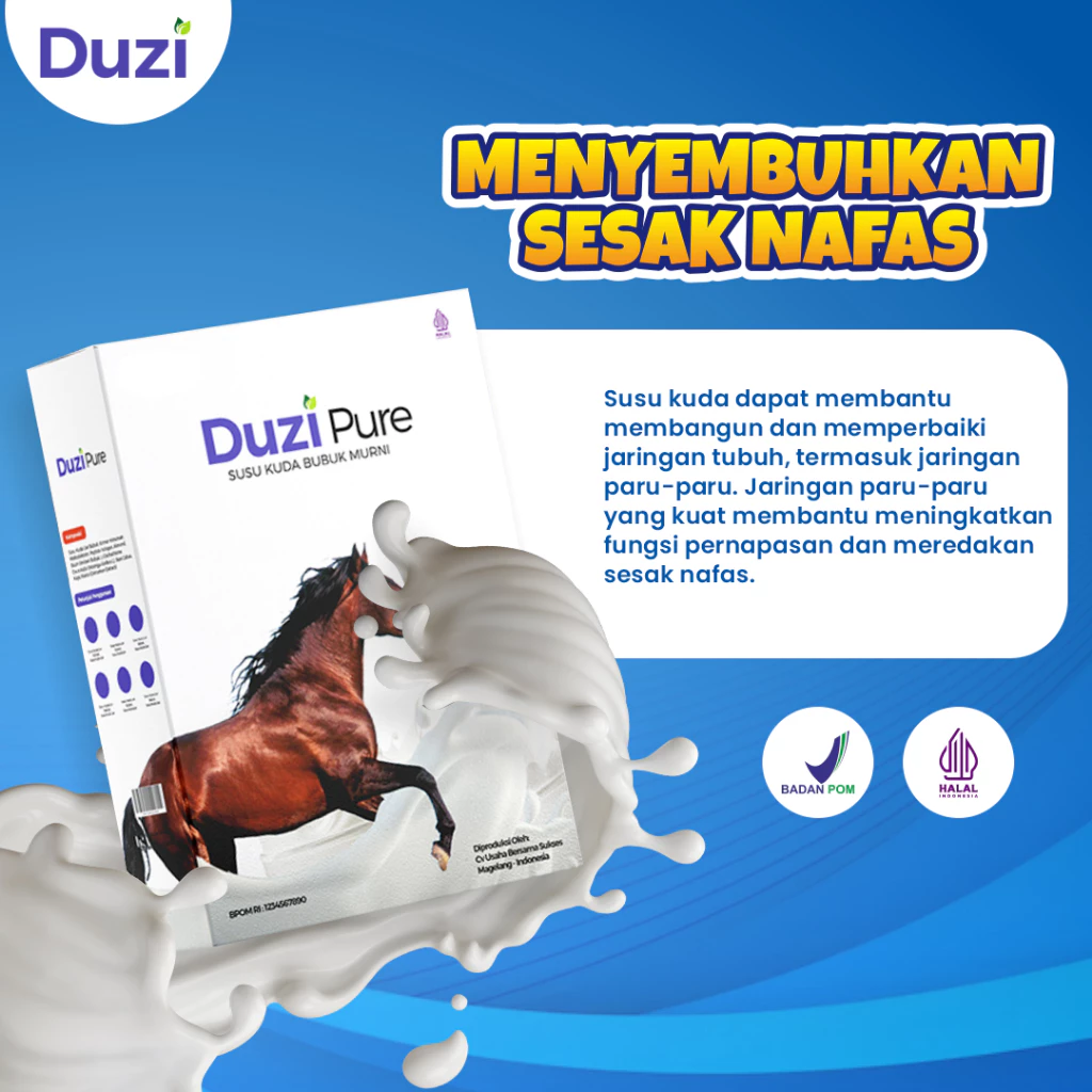 Duzi Pure – Susu Kuda Lombok Bubuk 200 Gram 3 Box