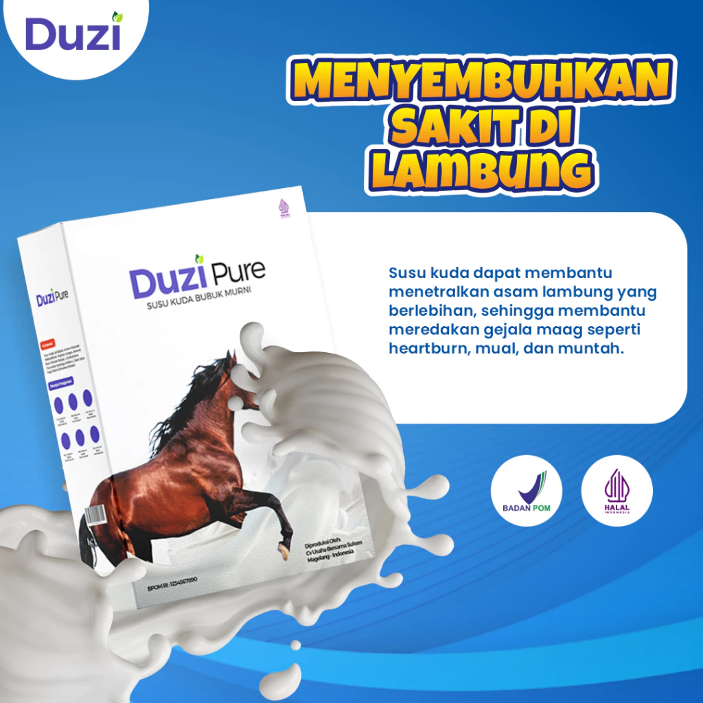 Duzi Pure – Susu Kuda Lombok Bubuk 200 Gram 3 Box