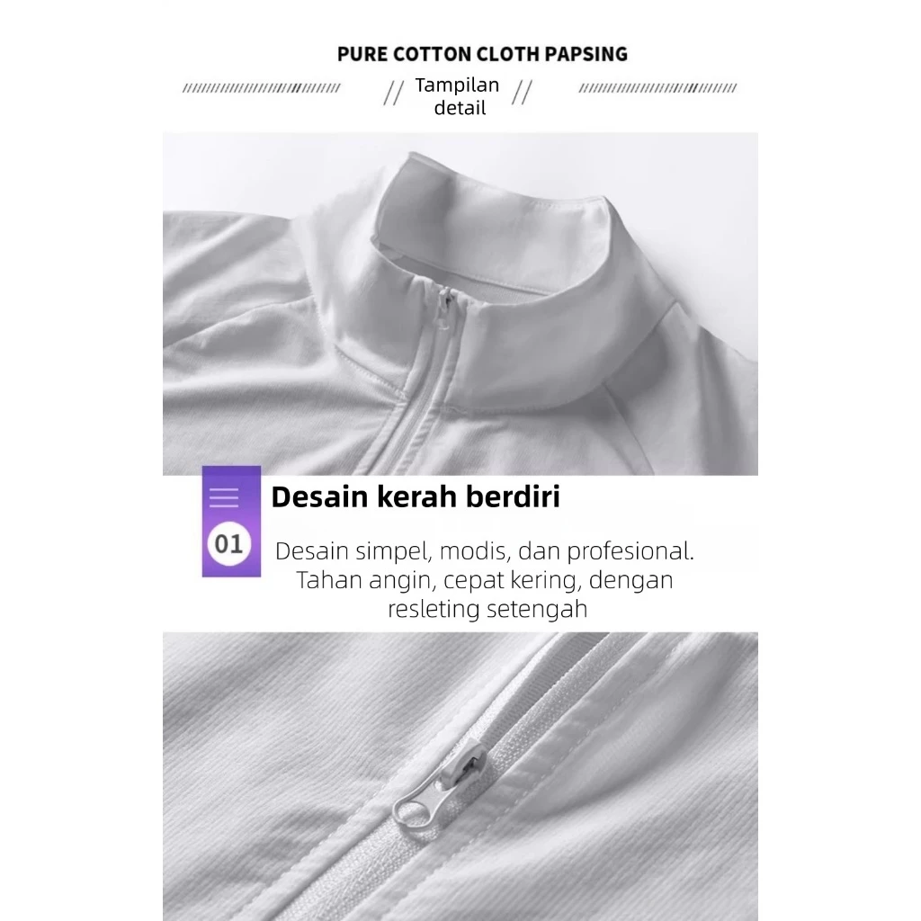 FLEXAURA Setelan Olahraga Pria 4in1 Premium Quick Dry – Half Zipper, Cocok untuk Lari, Gym, Bersepeda & Outdoor