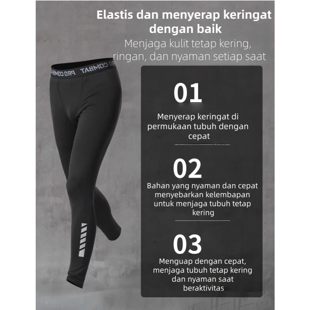 FLEXAURA Setelan Olahraga Pria 4in1 Premium Quick Dry – Half Zipper, Cocok untuk Lari, Gym, Bersepeda & Outdoor
