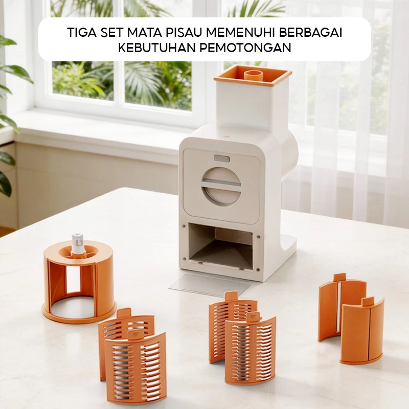 HAN RIVER chopper 50w low watt mesin pemotong sayur 3 in 1 multifungsi satu tombol cepat 3s
