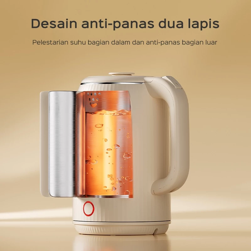 HAN RIVER Teko Listrik HRDSH01 Teko pemanas air listrik 2.5L