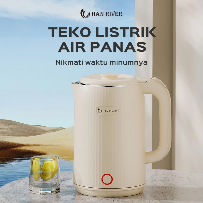 HAN RIVER Teko Listrik HRDSH01 Teko pemanas air listrik 2.5L