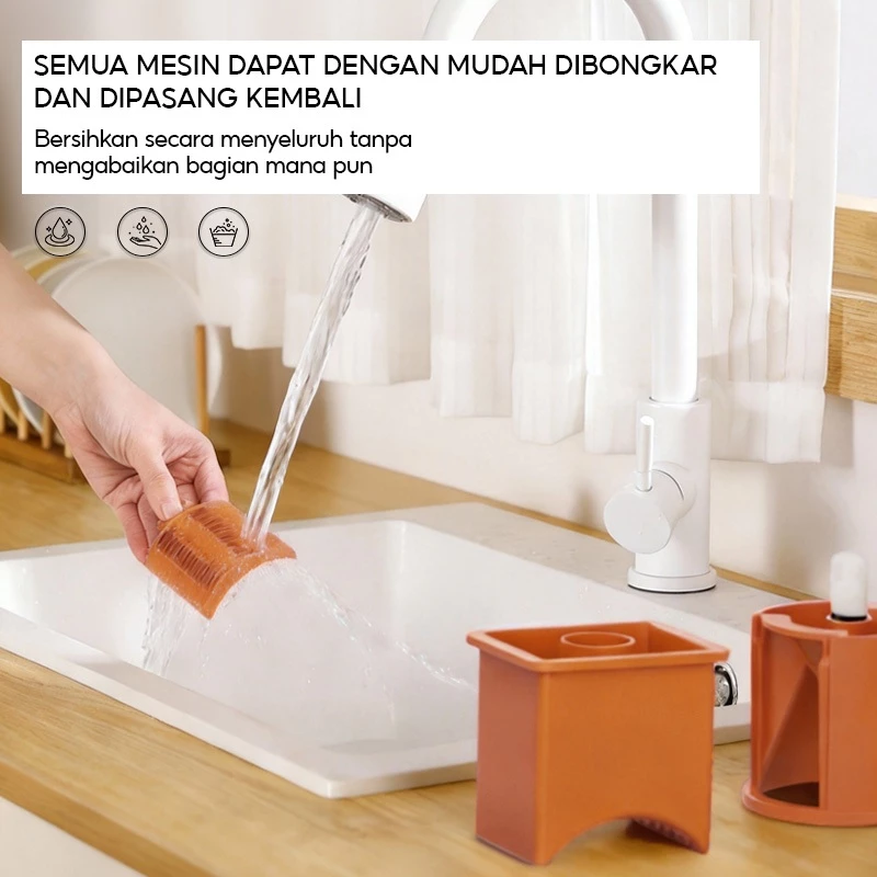 HAN RIVER chopper 50w low watt mesin pemotong sayur 3 in 1 multifungsi satu tombol cepat 3s